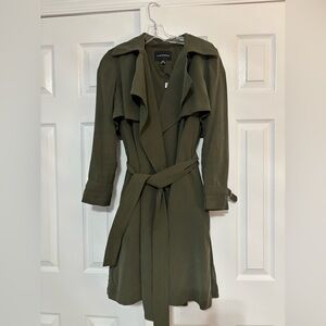 NWT Club Monaco Dark Olive women’s trench coat size xs
